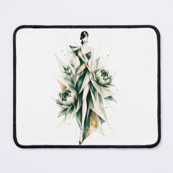 Item preview, Luxury Cubism Fashion Illustration. Peonies. designed and sold by NewtBoo.