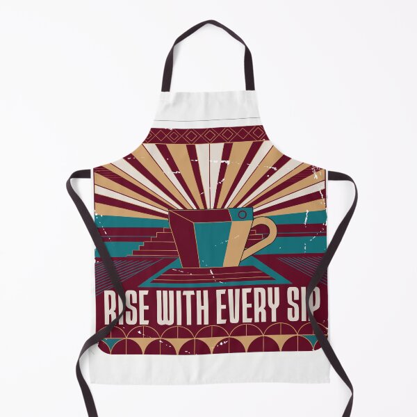 Item preview, Rise With Every Sip Sticker designed and sold by inkfusionhub99.