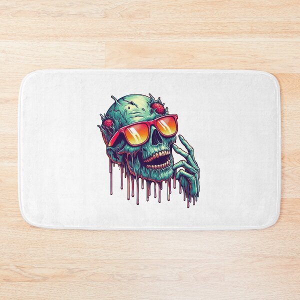 Item preview, Retro zombie skull designed and sold by Shirtabell.