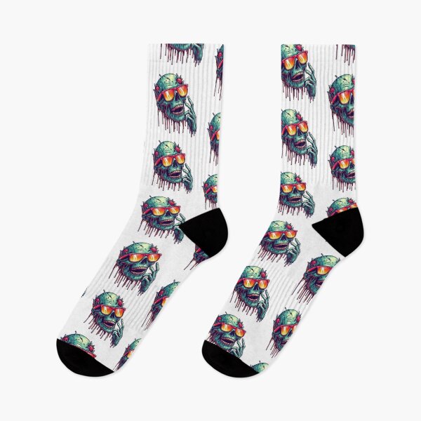 Item preview, Retro zombie skull designed and sold by Shirtabell.