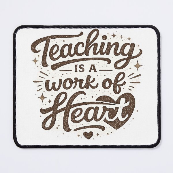 Item preview, Teaching Is A Work Of Heart Minimal Teacher Design designed and sold by brighiinfo.