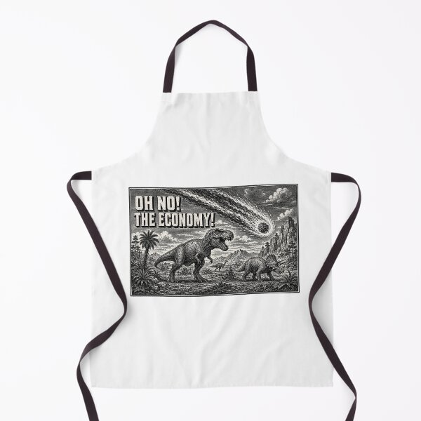 Item preview, Oh No The Economy Funny Dinosaur designed and sold by Doodletext.