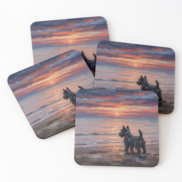 Item preview, Beach Night - Scottie designed and sold by AjaTrier.