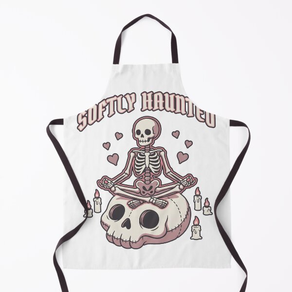 Item preview, Softly Haunted Meditating Skeleton on Giant Skull Cute Goth Yoga designed and sold by MisteryDesigner.
