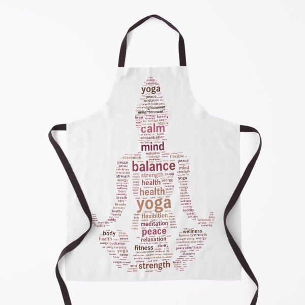 Item preview, Minimalist Yoga Word Cloud Meditation Pose | Wellness Typography Art | Zen Balance Design designed and sold by MimiSabu.