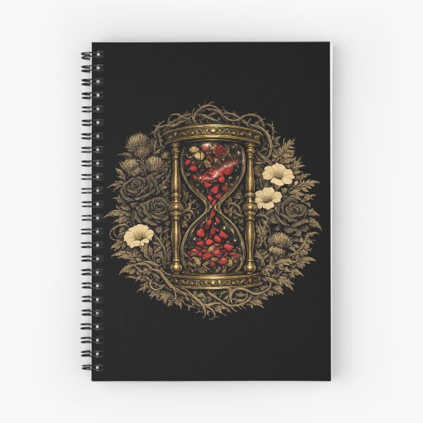 Item preview, Vintage Gothic Hourglass Rose Illustration designed and sold by ArtoryWorks.