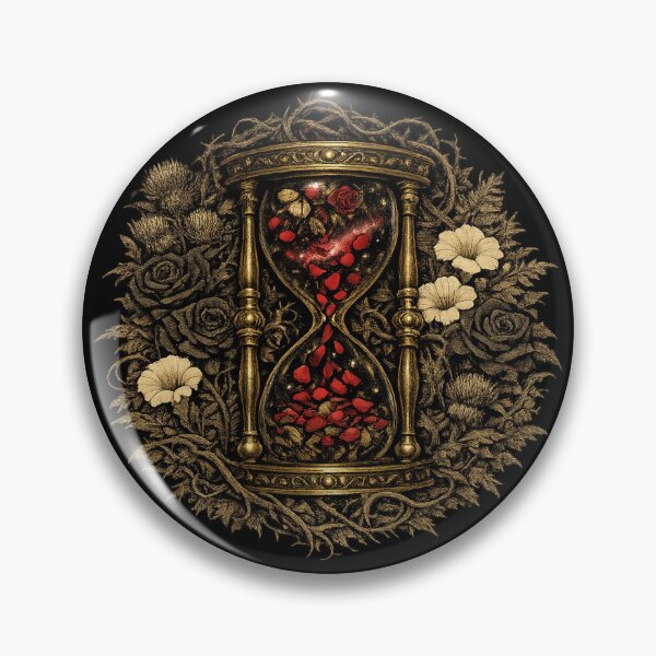 Item preview, Vintage Gothic Hourglass Rose Illustration designed and sold by ArtoryWorks.