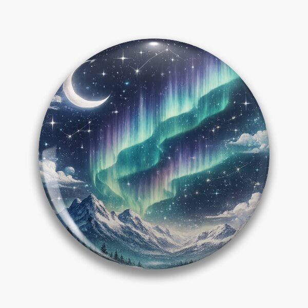 Item preview, Celestial Northern Lights Magical Norway Sky designed and sold by NovaMoodCo.