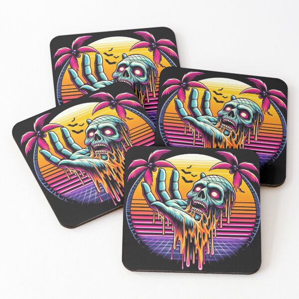 Item preview, Retro zombie skull designed and sold by Shirtabell.