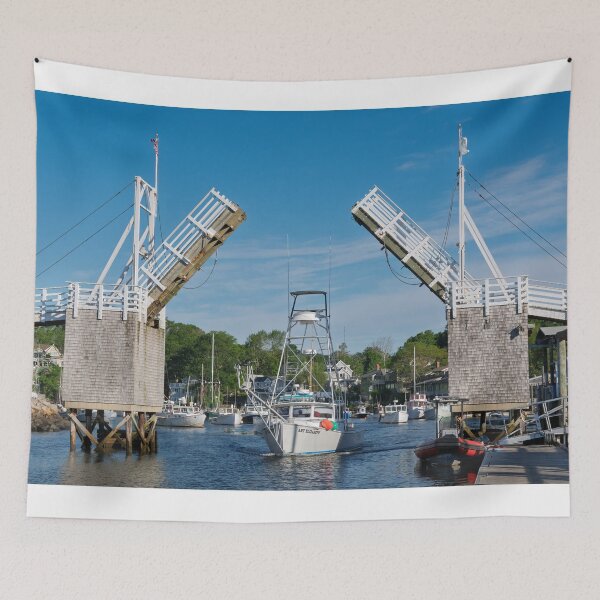 Item preview, Drawbridge and Boats in Harbor designed and sold by Gerard Fornarotto.