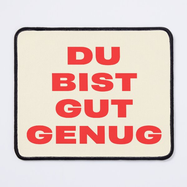 Item preview, You Are Good Enough (Red Bold Aesthetic German Quote) designed and sold by eMKa82.
