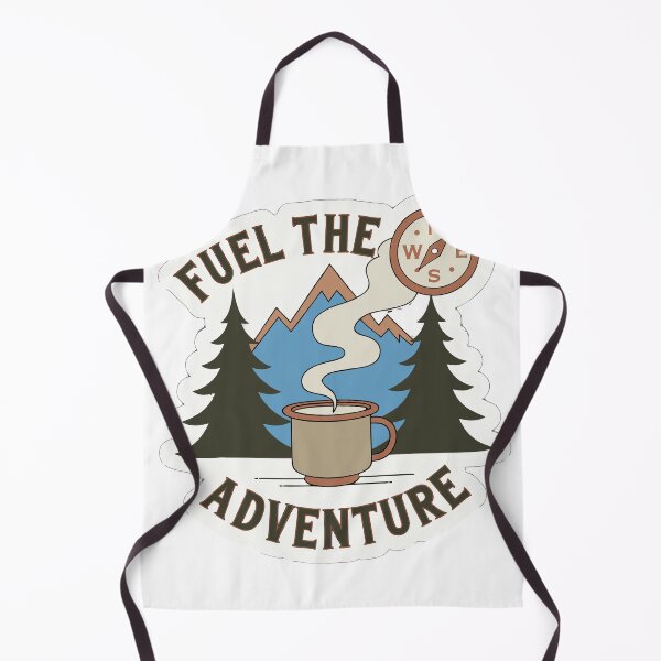 Item preview, Fuel The Adventure Coffee Sticker designed and sold by inkfusionhub99.