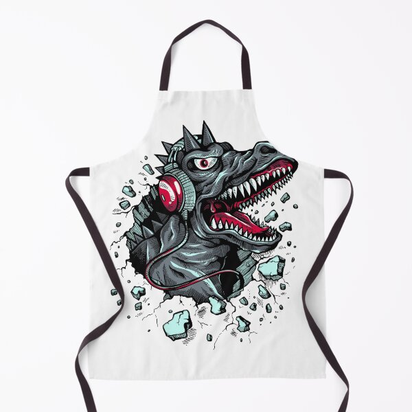 Item preview, Rocking T Rex with Headphones designed and sold by Rogue Heart Collective™.