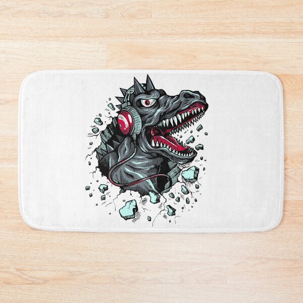 Item preview, Rocking T Rex with Headphones designed and sold by Rogue Heart Collective™.
