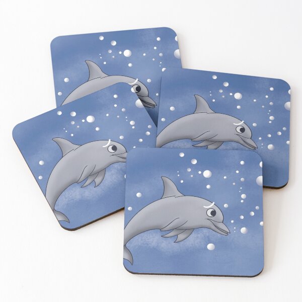 Item preview, Cute Dolphin Underwater - Sea Illustration designed and sold by Mohr-Color.