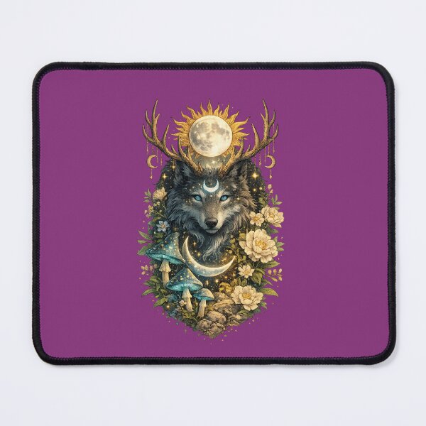 Item preview, Mystic Celestial Wolf Guardian designed and sold by Mosslume Studio.