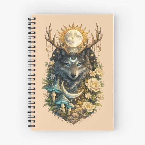 Item preview, Mystic Celestial Wolf Guardian designed and sold by Mosslume Studio.