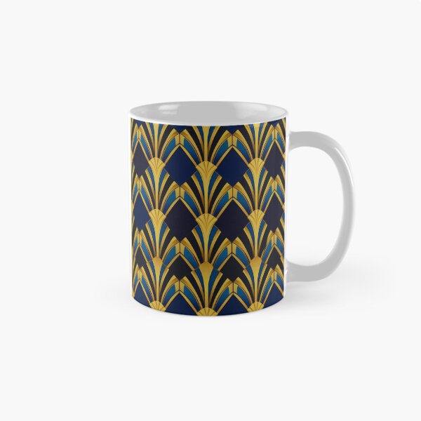 Item preview, Royal Blue And Golden Elegant Art Deco Pattern designed and sold by DEC02.