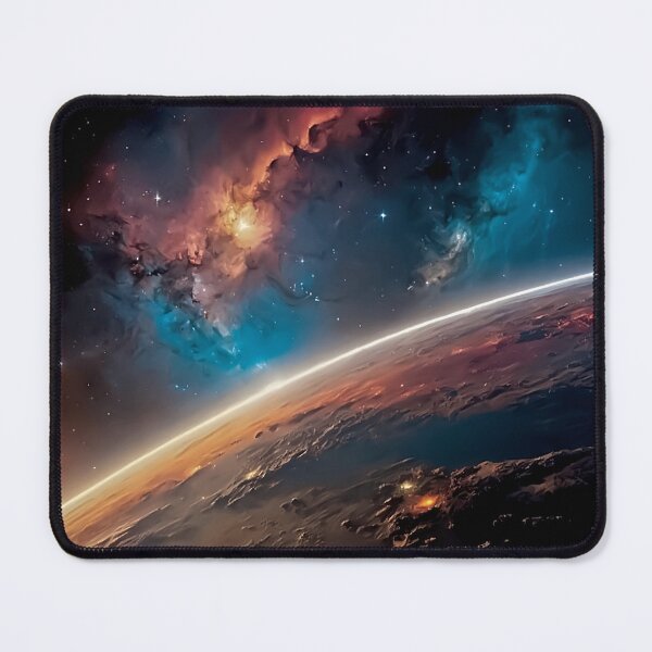 Item preview, Colorful Nebula Over Planet Horizon designed and sold by Neural Dream.