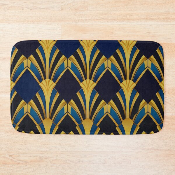 Item preview, Royal Blue And Golden Elegant Art Deco Pattern designed and sold by DEC02.