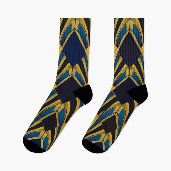 Item preview, Royal Blue And Golden Elegant Art Deco Pattern designed and sold by DEC02.