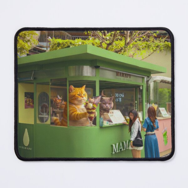 Item preview, Surreal Street Photography: Cat Barista and Customers designed and sold by PorfileJ.