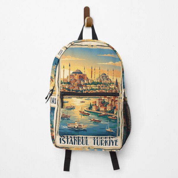 Item preview, Istanbul Turkey Vintage Travel Poster designed and sold by Bomax121.