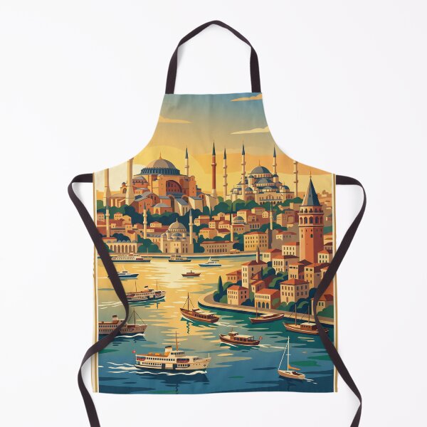 Item preview, Istanbul Turkey Vintage Travel Poster designed and sold by Bomax121.