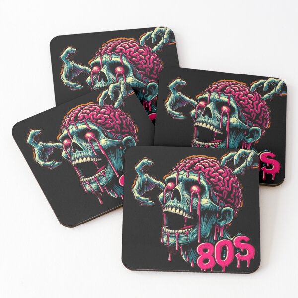 Item preview, Retro zombie skull designed and sold by Shirtabell.