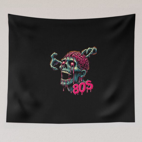 Item preview, Retro zombie skull designed and sold by Shirtabell.