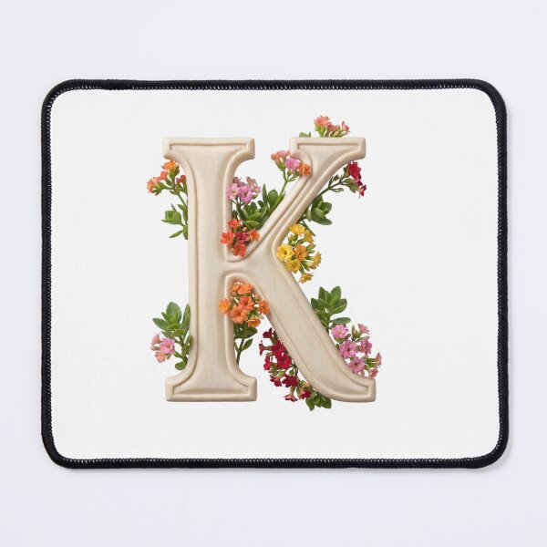 Item preview, Botanical Floral Letter K Monogram designed and sold by Helenaphotoart.