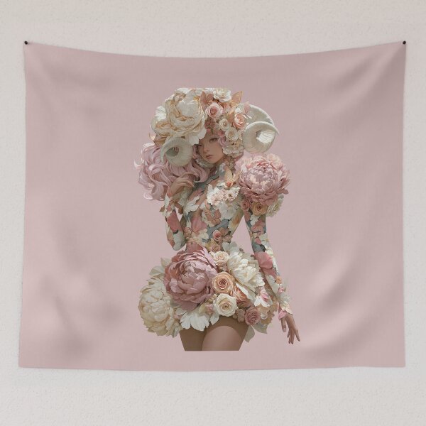 Item preview, Bloom Goddess  Floral Fantasy Portrait designed and sold by MythicMood.