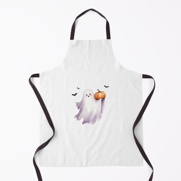 Item preview, Cute Halloween Ghost Holding Pumpkin Kawaii designed and sold by سله أرت.