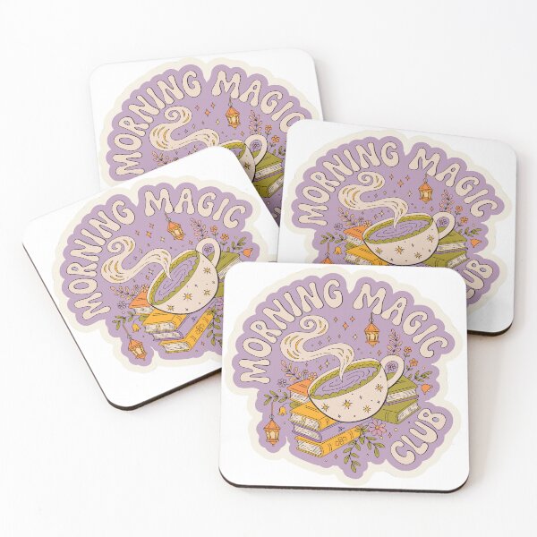 Item preview, Morning Magic Club Coffee Sticker  designed and sold by inkfusionhub99.