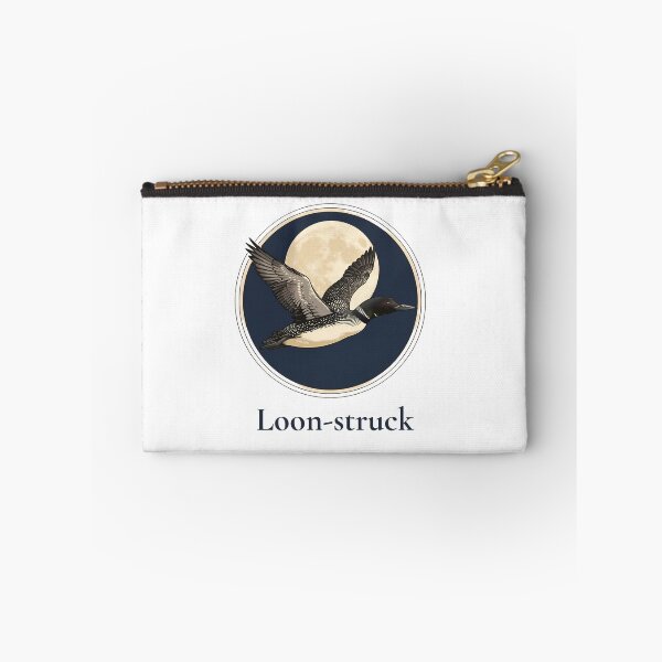 Item preview, Loon-struck Funny Common Loon Moonstruck Pun - Birdwatcher Gift Birdwatching Pun designed and sold by Neurospicy Trolls.