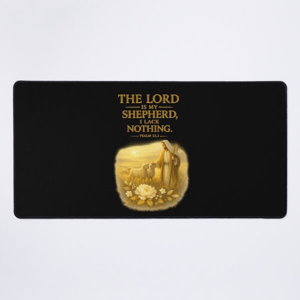 Item preview, I Lack Nothing | Psalm 23:1 Faith-Inspired Christian Design designed and sold by KINGDOM GOLD STUDIO.