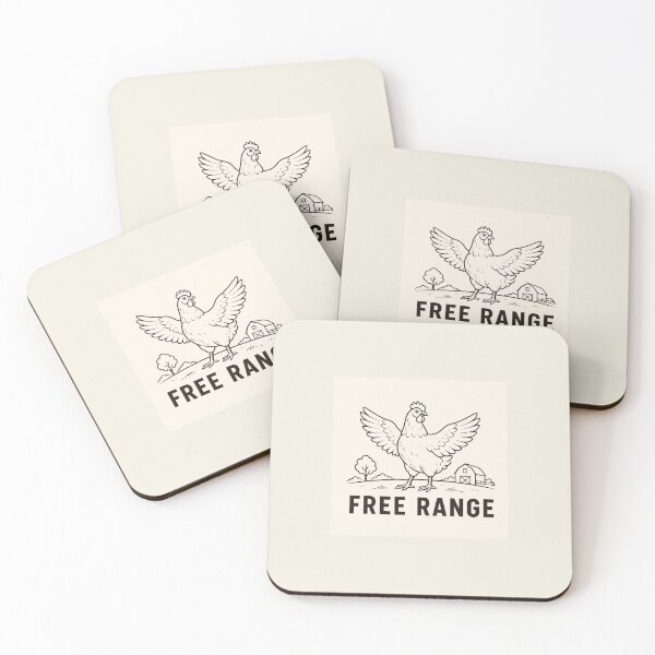 Item preview, Free Range Funny Chicken Shirt designed and sold by tshirtsforfun12.