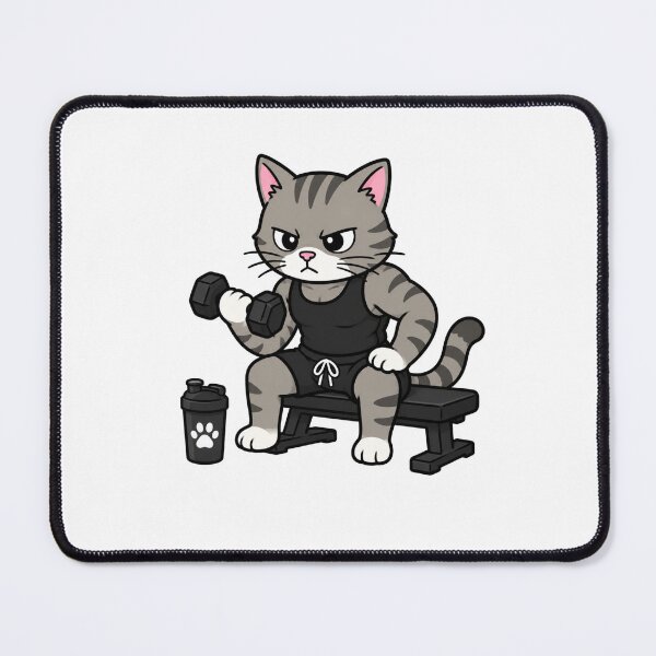Item preview, cat workout designed and sold by DailyQuestPrint.