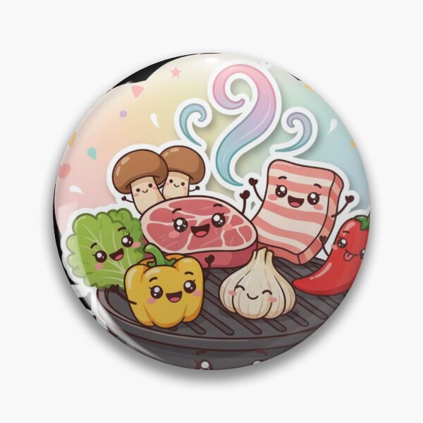 Item preview, Korean Bbq and kawaii korean food designed and sold by DamioPolArt.