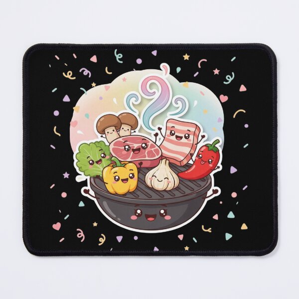 Item preview, Korean Bbq and kawaii korean food designed and sold by DamioPolArt.