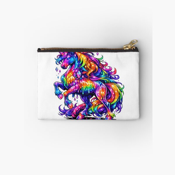 Item preview, Majestic Rainbow Horse | Vibrant Neon Fantasy Horse | Colorful Magical Animal Digital Art designed and sold by RBToper.