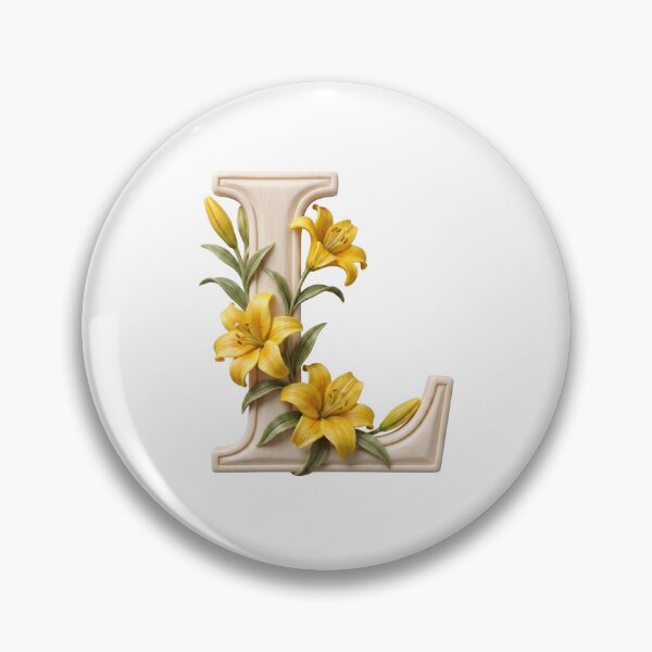Item preview, Botanical Floral Letter L Monogram designed and sold by Helenaphotoart.