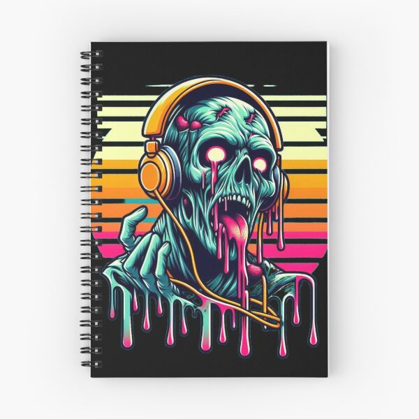 Item preview, Retro zombie skull designed and sold by Shirtabell.