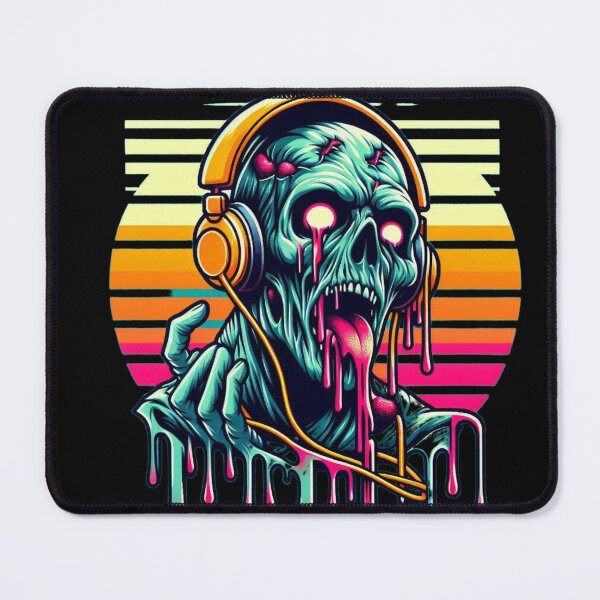 Item preview, Retro zombie skull designed and sold by Shirtabell.
