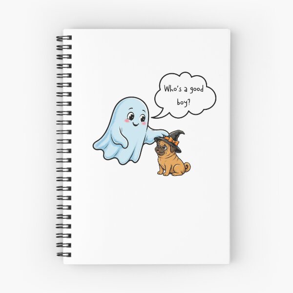 Item preview, Who's A Good Boy? - Cute Ghost Petting Pug Halloween - Funny Dog Lover Gift designed and sold by Neurospicy Trolls.
