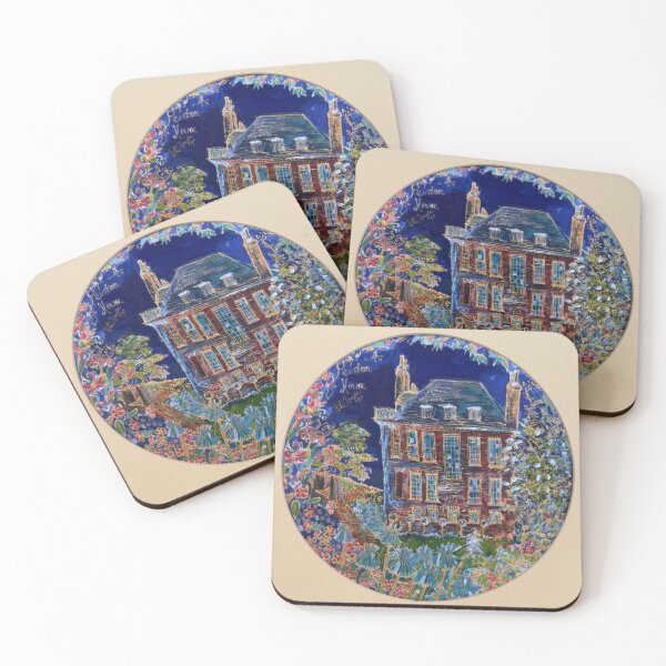 Item preview, Fenton house, Hampstead, painted on silk designed and sold by Aylmer Art, Aylmer Parade, N2 0PE.