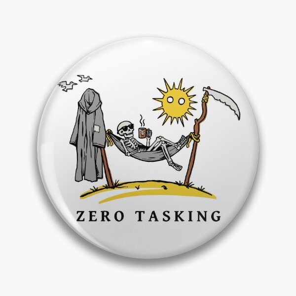 Item preview, Zero Tasking Grim Reaper Relaxing in Hammock designed and sold by sXe-art.