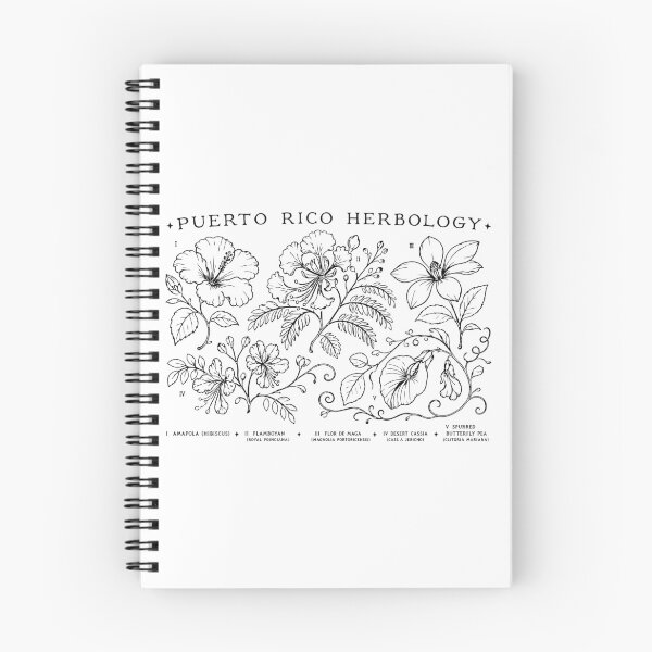 Item preview, Puerto Rico Herbology Vintage Botanical Flowers Illustration designed and sold by creatingmouseshop.