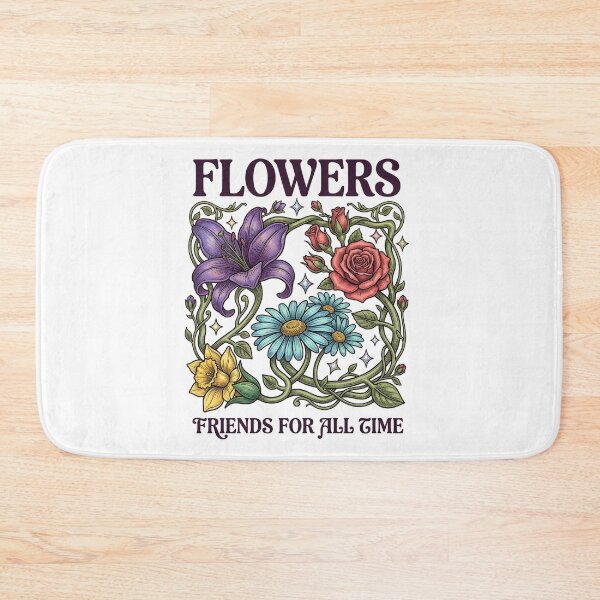 Item preview, sister Birthday Gift Ideas - Vintage Flowers Friends For All Time designed and sold by DrawHandArt.