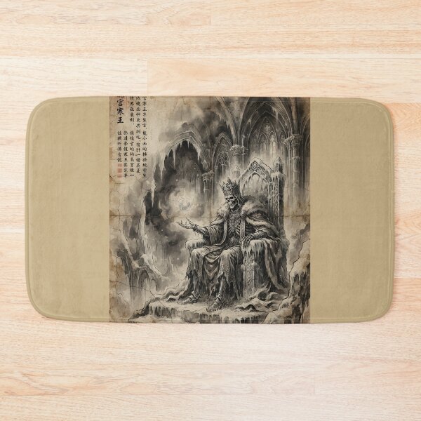 Item preview, The Frozen Throne of the Timeless King Sumi-e Ink Wash designed and sold by DuckOddity.